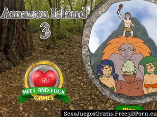 Amazon Island 3 juego porno exótico con mierda playa