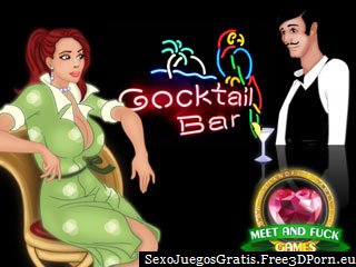 Tirarse a chicas atractivas en un bar de cócteles juego de navegador