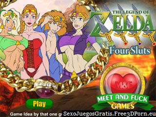 Porno juego de Zelda con cuatro zorras elf