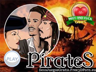 Piratas de los juegos porno de dibujos animados del Caribe